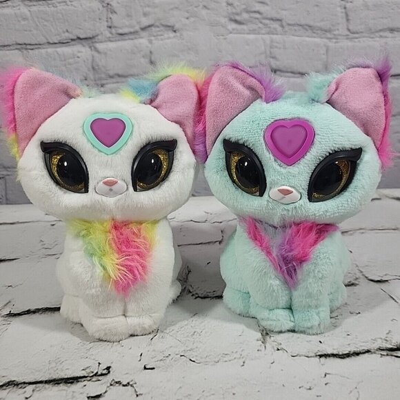 Skyrocket Toys Other - My Fuzzy Friends Magic Whispers Interactive Plush Cats Lot Of 2 Luna Skye Works